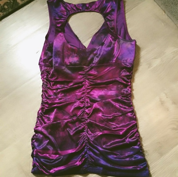 Silky purple tank top - Picture 6 of 8